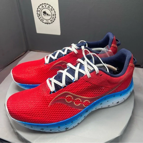 Saucony Kinvara 14 Liberty Red White Blue USA S20823-76 Men Size 12 NEW freedom